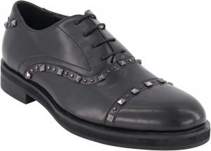 Мужские оксфорды из кожи с заклепками Karl Lagerfeld Paris, черный