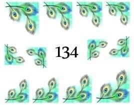 Водные наклейки для ногтей - №134, inna