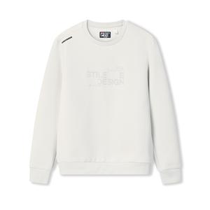 Fila Белая мужская толстовка, цвет «паровой серый»