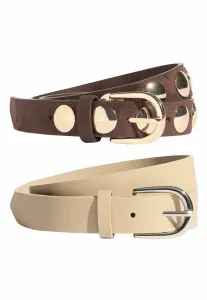 Ремень с заклепками для упаковки из 2 штук Friends Like These, Choc And Cream