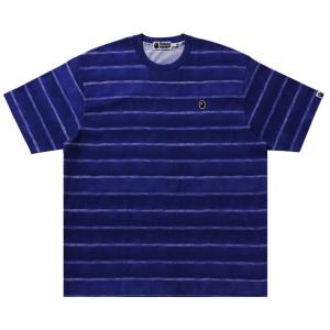 Футболка BAPE Wave Pattern One Point Relaxed Fit Tee, Purple