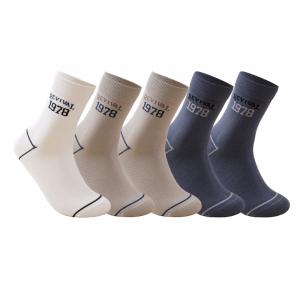 Мужские носки Mid Calf Jeep, экрю+светло-coffee 2+серый синий 2