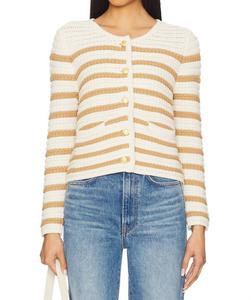 Кардиган Oberon с застежкой на пуговицы в цвете слоновая кость/бискотти Paige