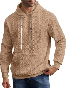 Мужской худи оверсайз с капюшоном на шнурке