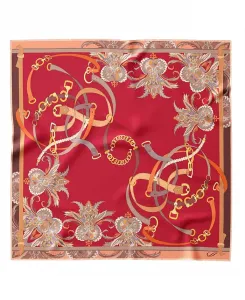 Камилла - Шелковый бандана для женщин Elizabetta, красный