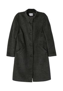 Пальто оверсайз с воротником стойкой, пушистое sheego, цвет Anthrazit Meliert