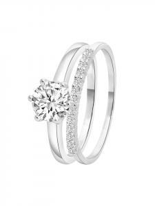 Lucardi Кольцо из серебра 925 пробы