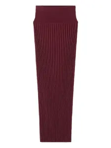 Юбка миди с эластичным поясом Lanvin, красный