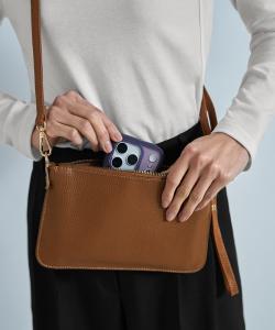 Миниатюрная сумка через плечо и клатч из натуральной кожи, универсальная Style Deli, цвет Camel