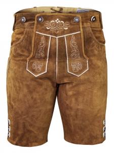 Edelnice Кожаные брюки каштаново-коричневого цвета