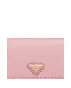 Небольшой кошелек из сафьяновой кожи Prada, розовый