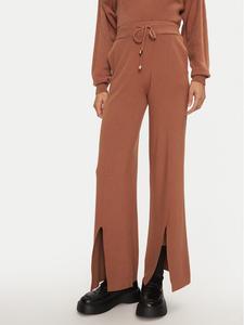 Трикотажные брюки широкого кроя Fracomina, коричневый