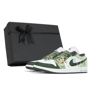 Jordan Air 1 устойчивые к истиранию низкие баскетбольные кроссовки Unisex Light Green