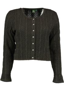 Кардиган OS Trachten Strickjacke Gnoyor, темно-зеленый