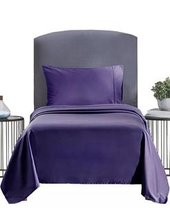 Мягкие хлопковые простыни Twin XL - плотность нитей 400, 100% хлопковый сатин - Twin XL California Design Den, фиолетовый