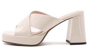 Стильная сандалия 9 см женская белая Satchi