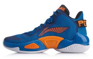 Баскетбольные кроссовки Power 6 мужские, среднего размера, синие/черные/оранжевые Lining