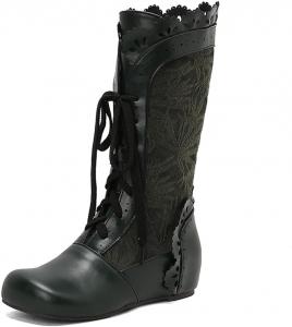 Женские модные повседневные сапоги до середины икры LYYSKY. Пожалуйста, ознакомьтесь с таблицей размеров и описанием товара. Размеры: US4-US17 / EU34-EU50, Green(Pu)