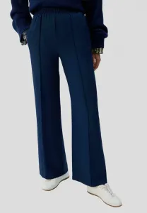 Брюки в складку с эластичным поясом Touché Privé, Navy Blue