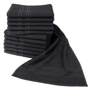 Полотенца Saphir Friseurhandtücher, стойкие к выцветанию и особенно прочные, 34x90 см Dyckhoff, черный