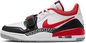 Мужская баскетбольная обувь Nike, White Black Wolf Grey Fire Red