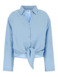 Льняная рубашка Lois Jeans, синий