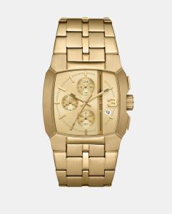 DZ4639 Мужские часы с хронографом из золотой стали Diesel, золотой