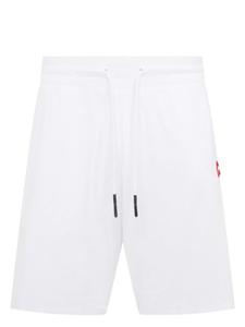 Махровые шорты с логотипом-акулой Let's Swim, белый