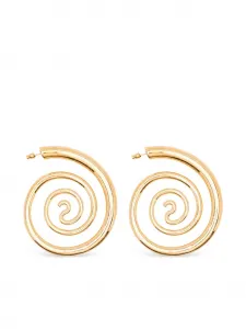 Серьги «Спиральная змея» Panconesi, золотистый