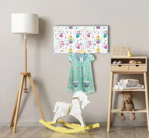 Вешалка Queence "Princess", (1 шт.), вкл. 3 крючка из нержавеющей стали и подвеску 60х30х1,5 см, белый