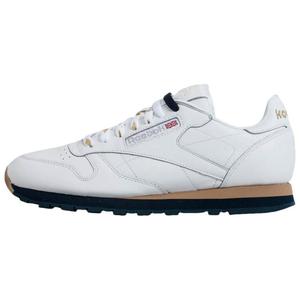 Beams x Classic Leather Low Top повседневные кроссовки мужские белые Reebok, белый/золотой Metallic/синий