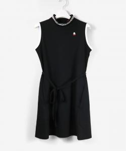 Платье с логотипом и кружевом, быстросохнущим в условиях УФ-излучения Archivio, цвет Black (001)