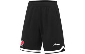 Li Ning ПОДКЛАДКА Мужские баскетбольные шорты, Черный (белый логотип)