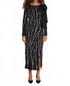 Daffi Keiras Платье в черно-серебристом цвете Bruuns Bazaar