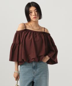 Блузка с открытыми плечами Двустороннее ношение Bayflow, цвет Brown 50