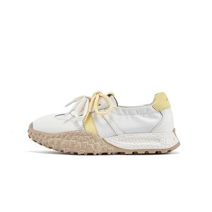 DAPHNE Женские противоскользящие износостойкие низкие кеды бежево-желтые, цвет Beige Yellow