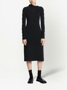 Платье миди в рубчик Proenza Schouler, черный