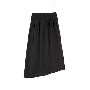 ELLE Повседневная длинная юбка женская черная тонкая миди юбка A-силуэта