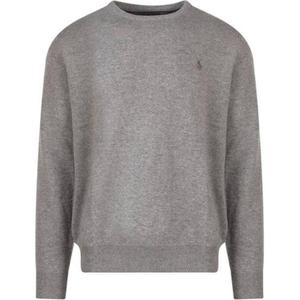 Пуловер с вышивкой поло-пони Polo Ralph Lauren, серый