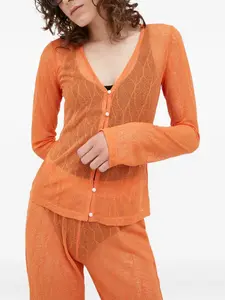 Длиннорубашечный топ Résumé, оранжевый