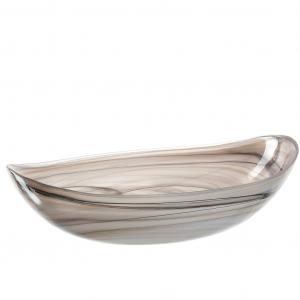 Чаша ALABASTRO овальная из стекла, 32 см Leonardo, бежевый