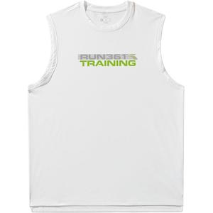 361° Мужская майка All White с круглым вырезом, тонкая, прямая посадка