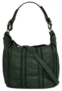 Шоппер Samantha Look, натуральная кожа, производство Италия, зеленый