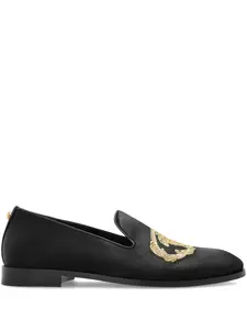 Ботинки Embroidered Architectural Baroque slippers VERSACE, черный