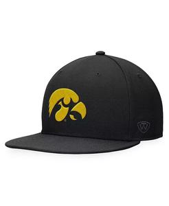 Мужская черная приталенная шляпа Iowa Hawkeyes Top Of The World, черный