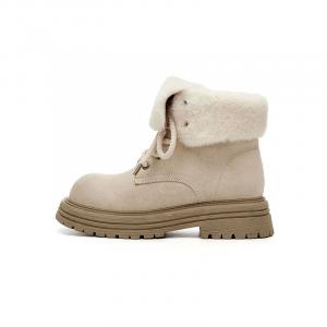 Женские зимние ботинки DAPHNE с нескользящей подошвой, бежевый