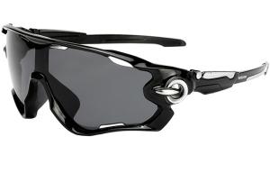 Унисекс велосипедные очки BSELEON с ветрозащитой и защитой от сильного света, УФ-излучения UVA и UVB, черная оправа с прозрачными линзами