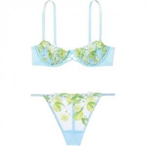 Женский комплект нижнего белья светло- Victoria's Secret, Clothing Sets (светло-синий)