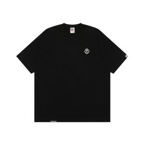 Футболка из хлопка с аппликацией логотипа A Bathing APE Aape, черный