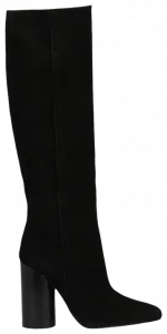 Женские замшевые сапоги до колена Ferragamo Pampero, черные